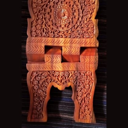 Carved Folding Book Stand (Rehal)