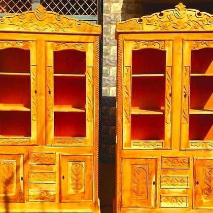 Carved Showcase Cabinets