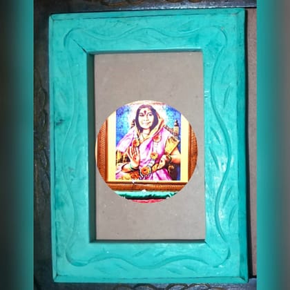 Carved Devotional Photo Frame