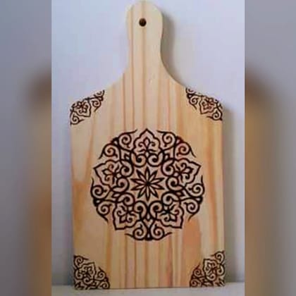 Mandala Pyrography Panel